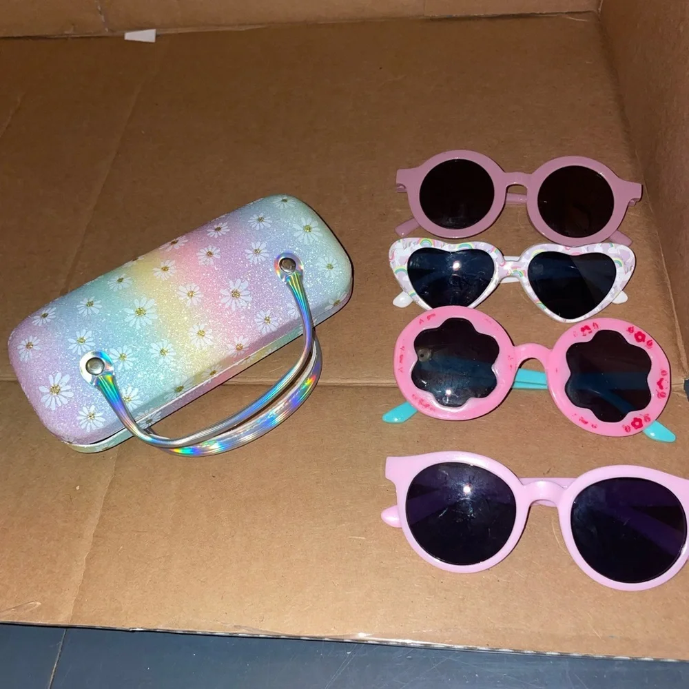 Source Unknown Kids Sunglasses with Pink and Multicolor Frames
